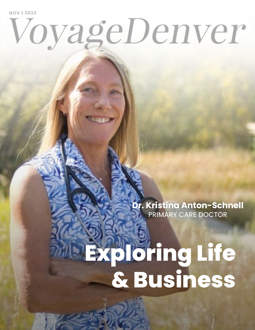 VoyageDenver cover with Dr. Kristina